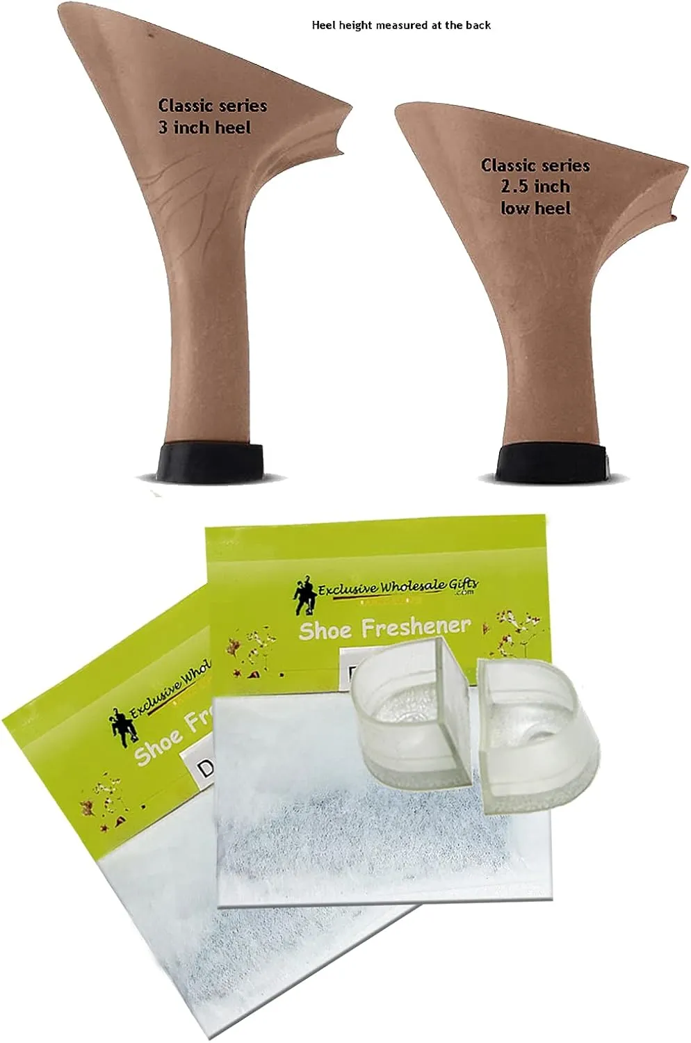 Very Fine Women's Salsa Ballroom Tango Dance Shoes 6024 Bundle with Dance Shoe Heel Protectors 2.5" Heel