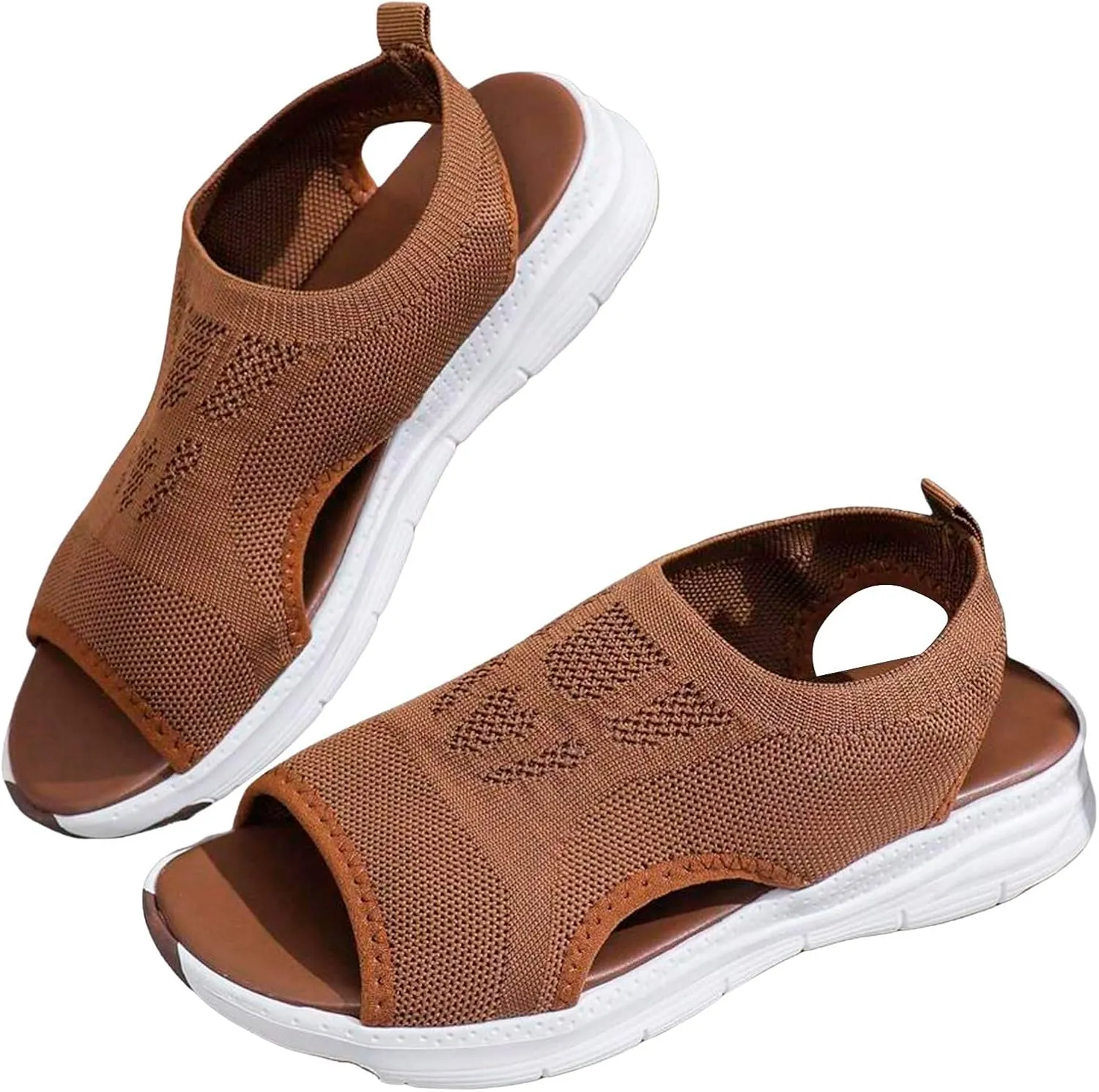 Walking Sandals for Women Arch Support Orthotic Comfortable Sandal Non-Slip Casual Open Toe Sport Tennis Shoes