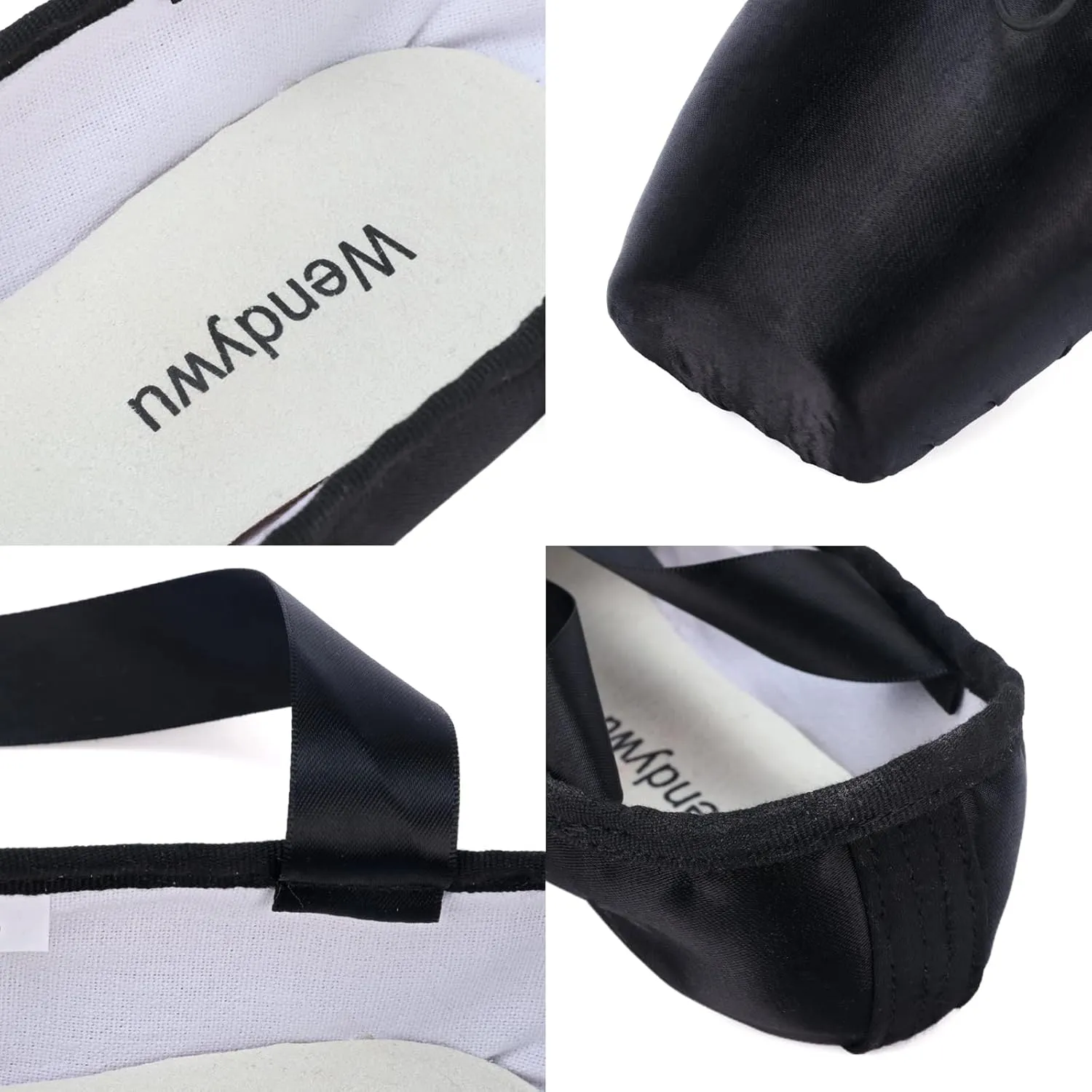 WENDYWU Professional Ballet Pointe Shoe for Kids Girl and Ladies Pink PU Soled Ballet Pointe Dance Shoes with Toe Pads