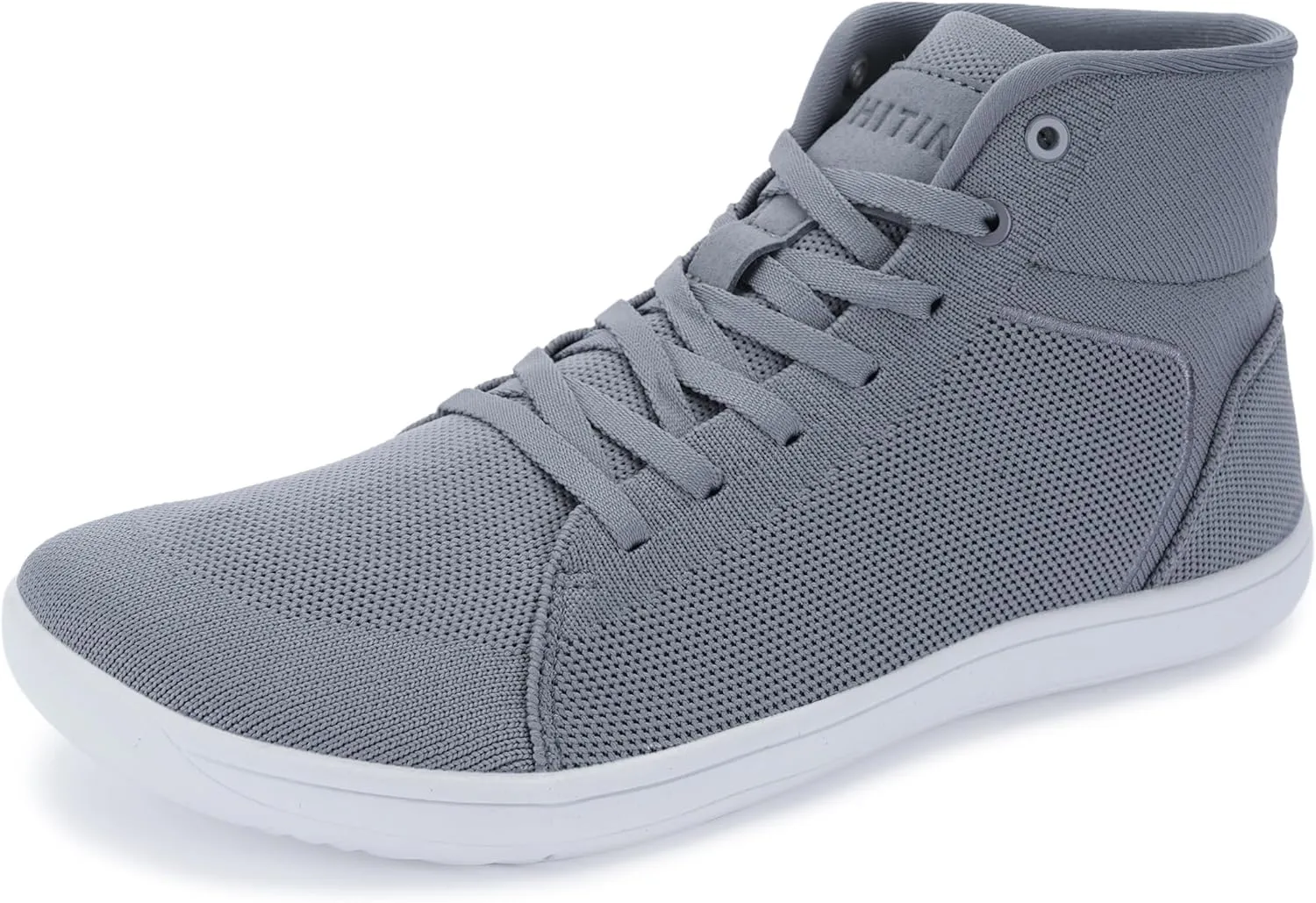 WHITIN Men's High Top Minimalist Barefoot Shoes | Wide Toe Box   Zero Drop Sole