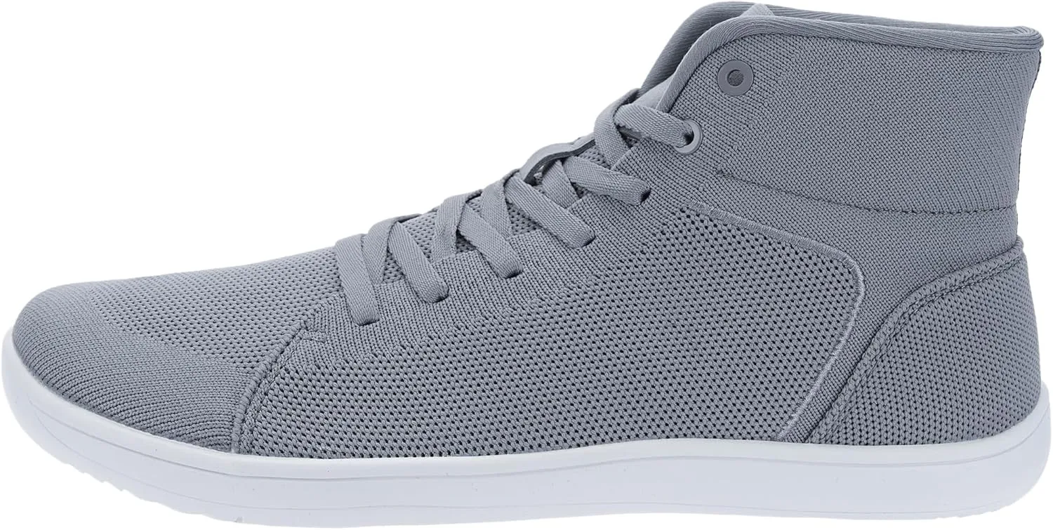 WHITIN Men's High Top Minimalist Barefoot Shoes | Wide Toe Box   Zero Drop Sole