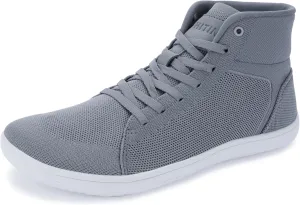 WHITIN Men's High Top Minimalist Barefoot Shoes | Wide Toe Box   Zero Drop Sole