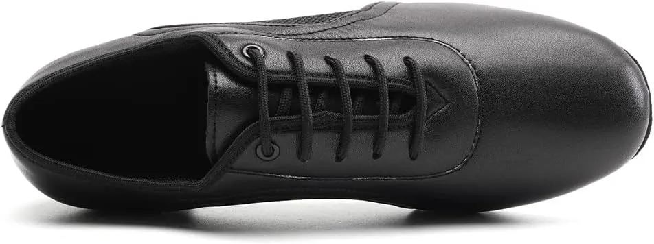 Women Closed Toe Latin Practice Dance Shoes Lace-up Ballroom Salsa Tango Performance Dance Shoes,Model 2801