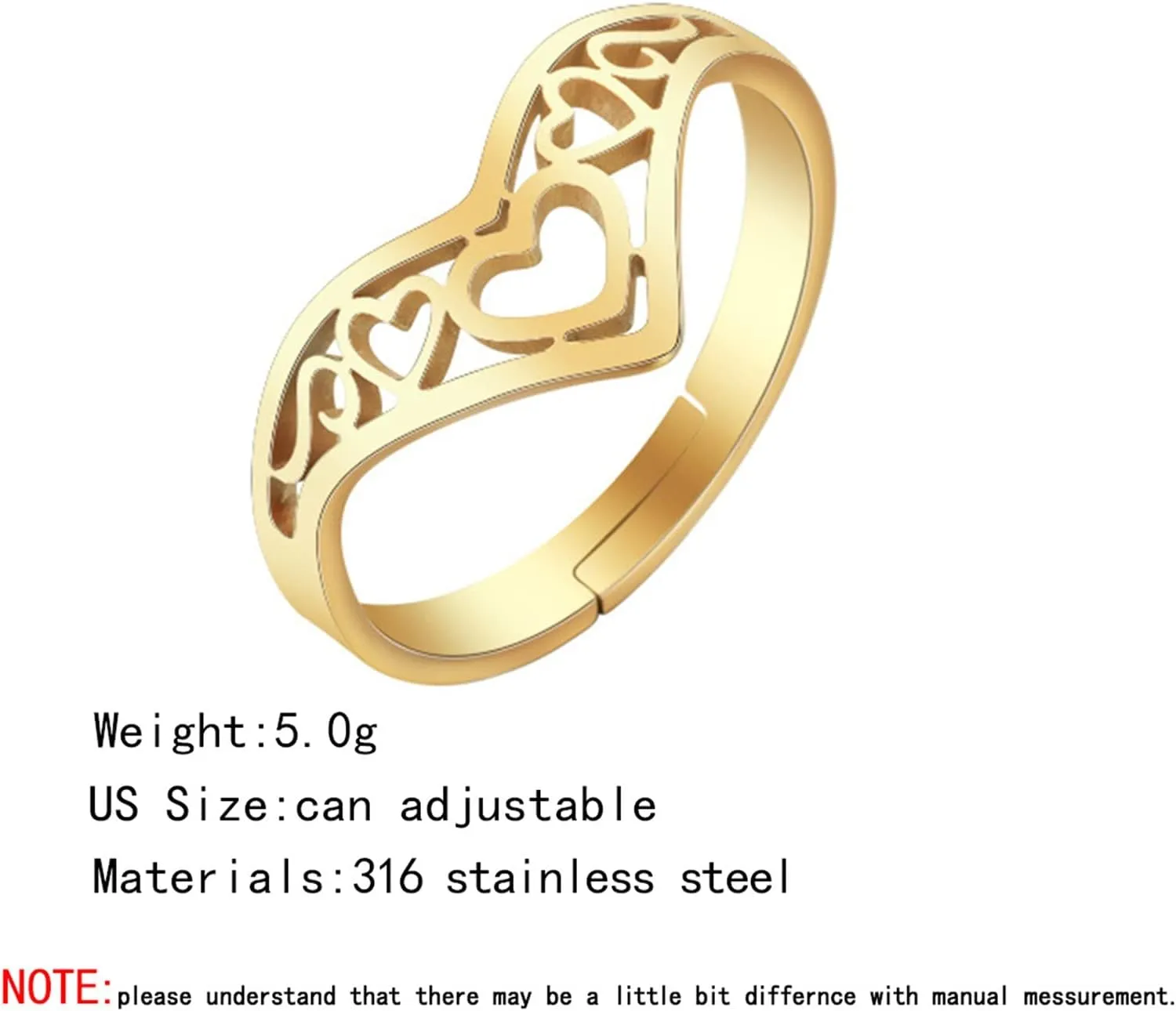 Women Men Engagement Rings Aesthetic Hollow Out Star Heart Rings for Women Men Splice Open Adjustable Couples Rings Jewelry Gifts Accessory Wedding Band Jewelry Birthday Gifts (B, One Size)