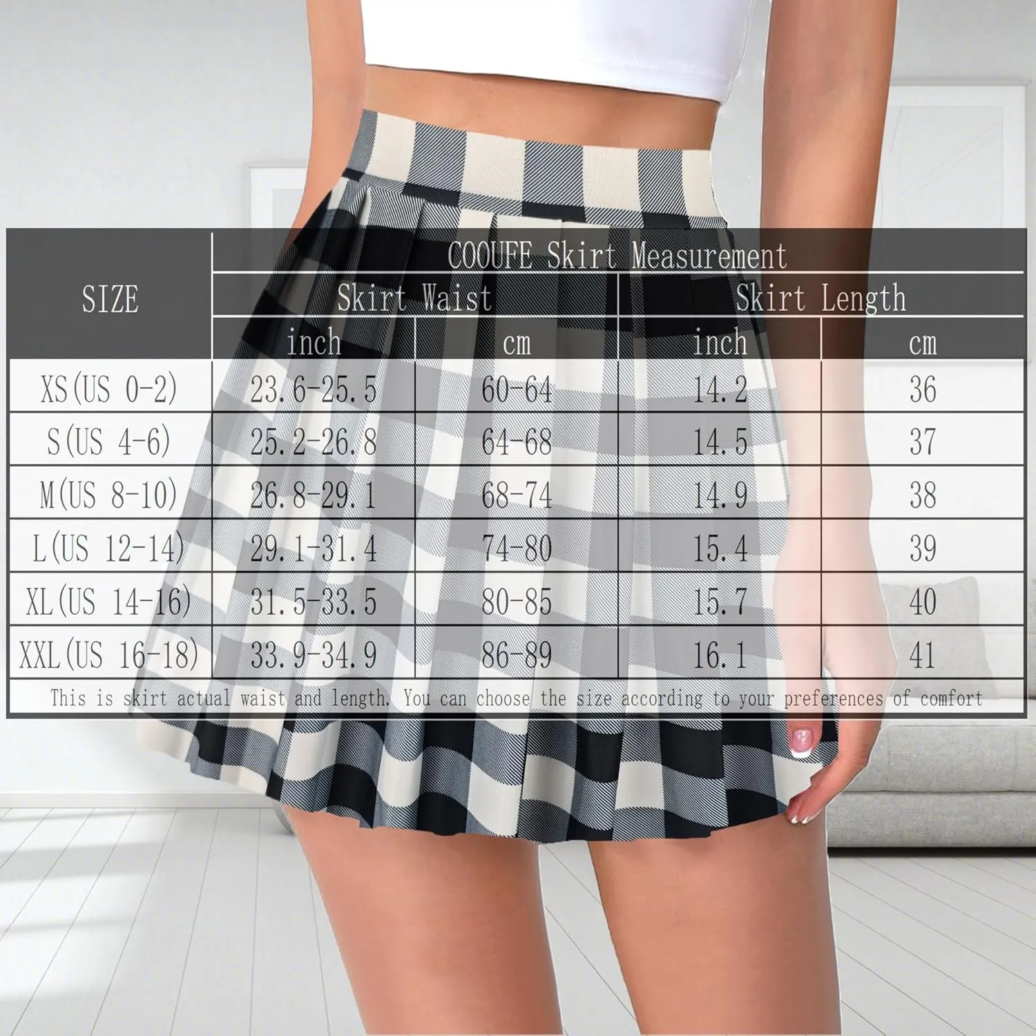 Women Sexy Pleated Mini Skirts Ruffle Club Y2k Role Play A-line Skater Skirt Casual Stretchy Uniform for Girls
