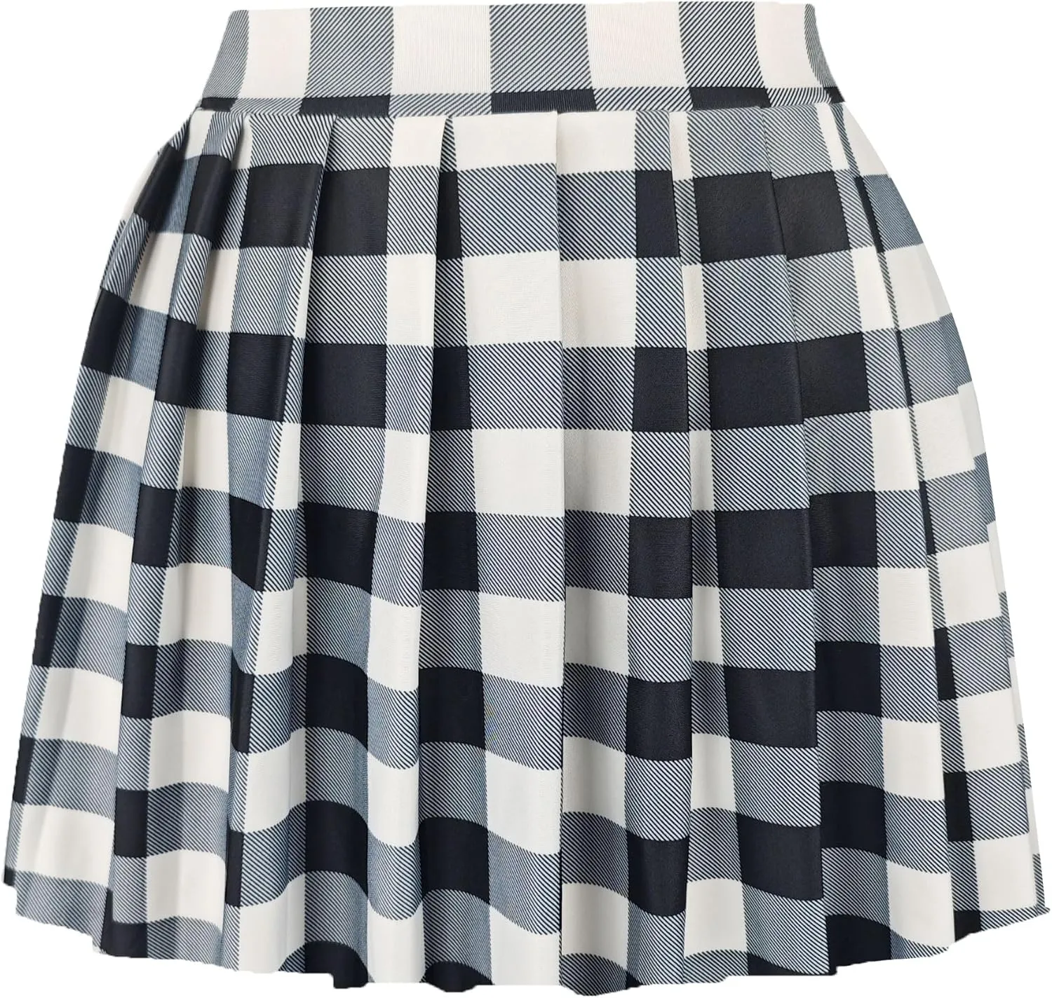 Women Sexy Pleated Mini Skirts Ruffle Club Y2k Role Play A-line Skater Skirt Casual Stretchy Uniform for Girls