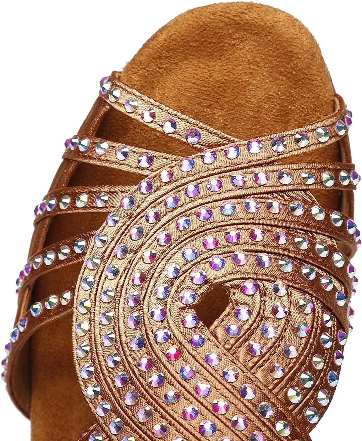 Women's 1920s Party Rhinestone Ballroom Dance Shoes Performance Wedding Dance Shoes