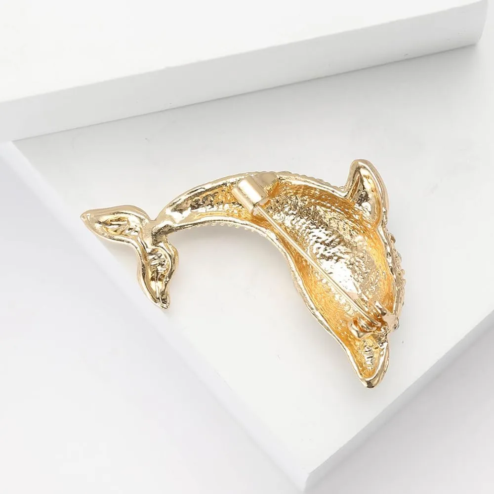 women's animal brooch, rhinestone pearl cubic zirconia high-end temperament animal insect brooch clothing paired with jackets, pins, brooches suitable for women and girls