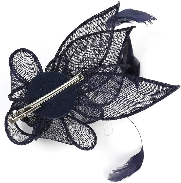 Women's Elegant Hat Strap Flower Feather Party Hat Hair Clip Headband Accessory Fascinator Women Party Hats Hat