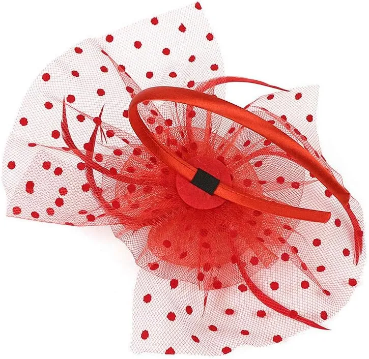 Women's Fascinators Hats Cocktail Fascinator Headpiece Hair Clip Hairpin Hat Headwear Vintage Church Hats
