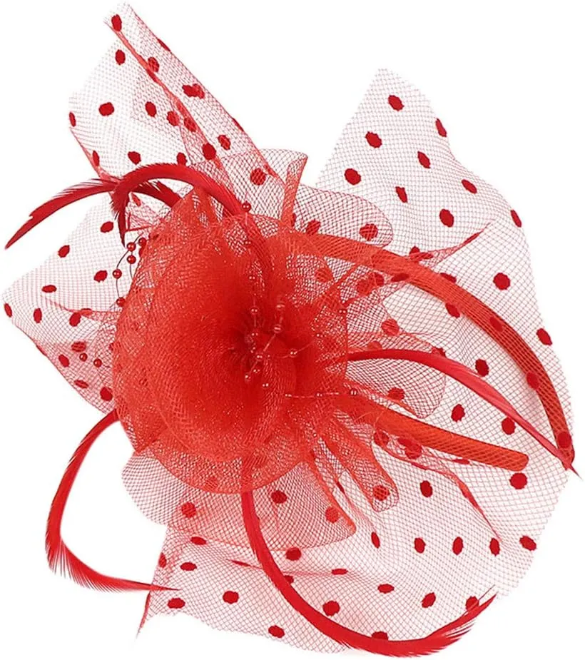 Women's Fascinators Hats Cocktail Fascinator Headpiece Hair Clip Hairpin Hat Headwear Vintage Church Hats