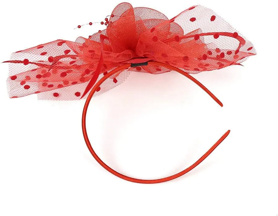 Women's Fascinators Hats Cocktail Fascinator Headpiece Hair Clip Hairpin Hat Headwear Vintage Church Hats