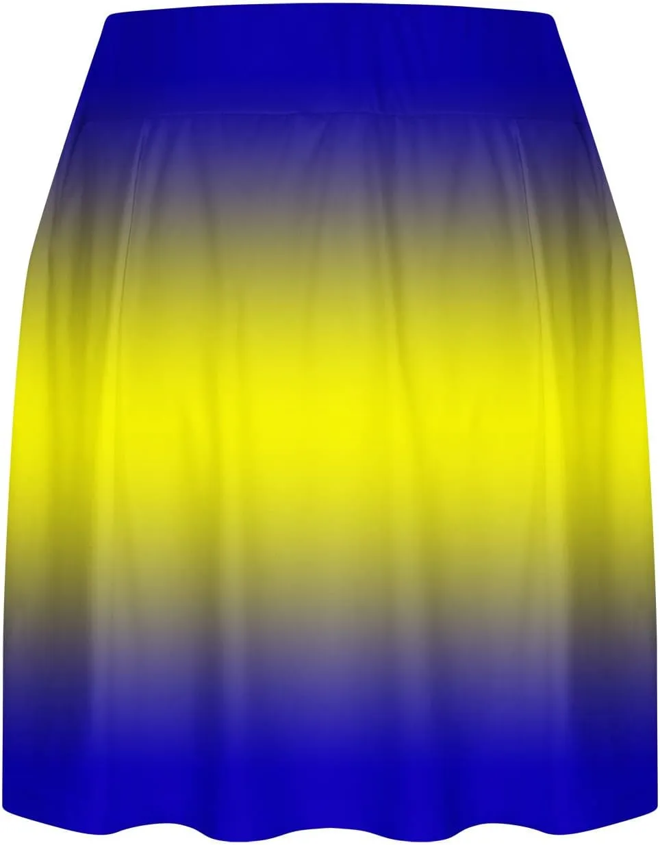 Women's High Waisted Tennis Skorts with Inner Shorts Trendy Gradient Print Summer Athletic Skirt for Workout & Sports