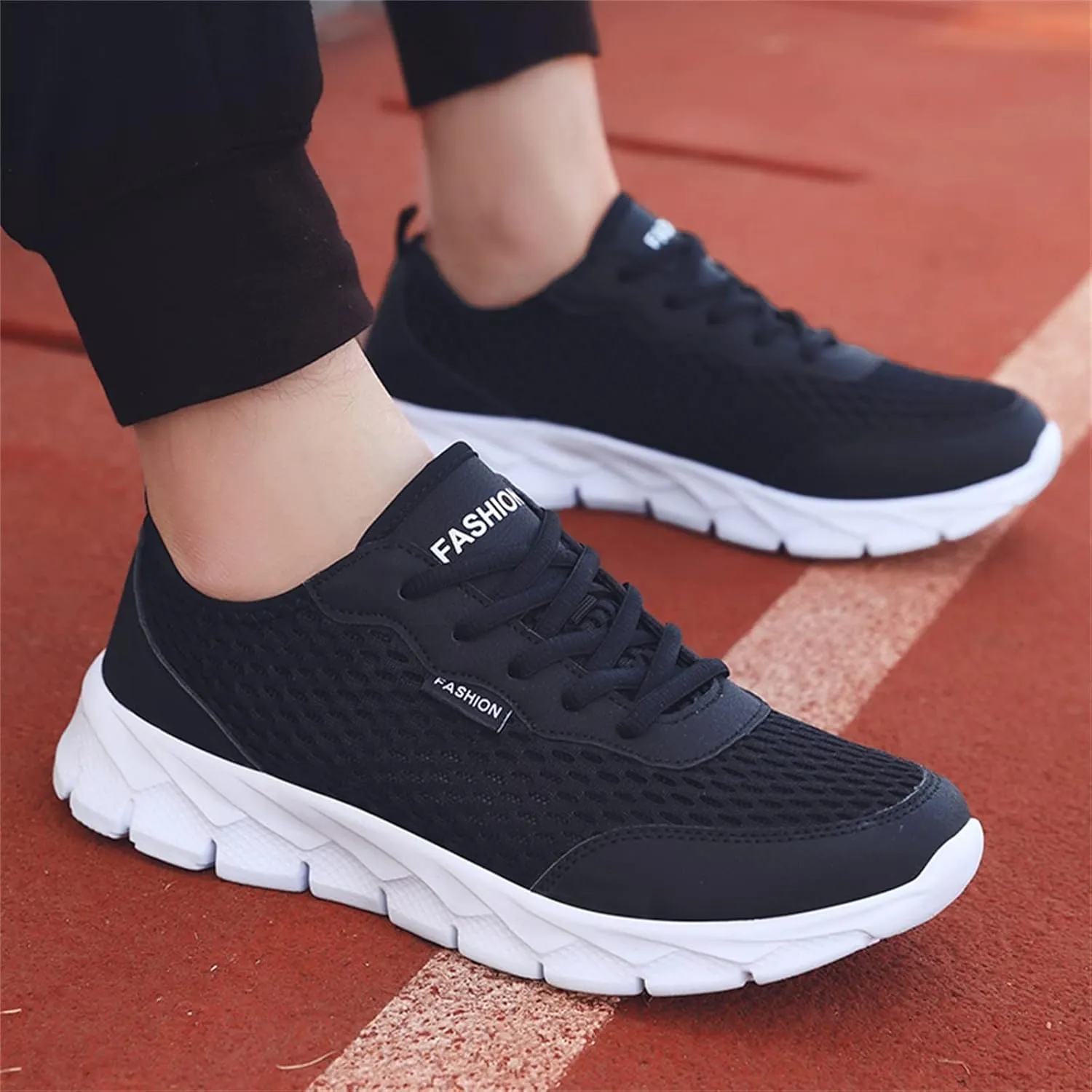 Women's Lace Up Walking Shoes Running Comfortable Tennis Womens Tennis Shoes Mesh Men Shoes Casual White Platform Sneakers Waterproof Tennis Shoe Cross Trainer Shoe