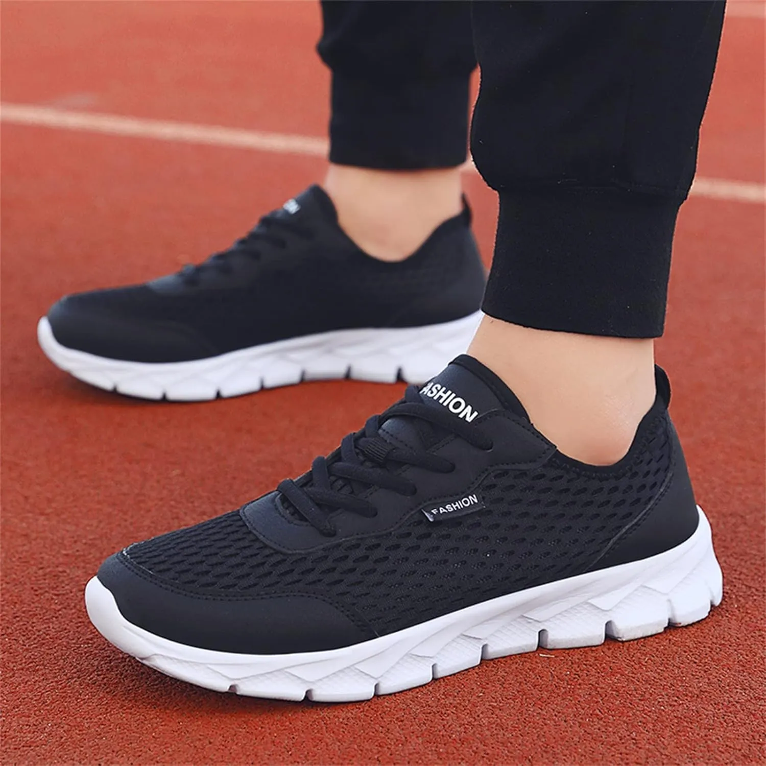 Women's Lace Up Walking Shoes Running Comfortable Tennis Womens Tennis Shoes Mesh Men Shoes Casual White Platform Sneakers Waterproof Tennis Shoe Cross Trainer Shoe