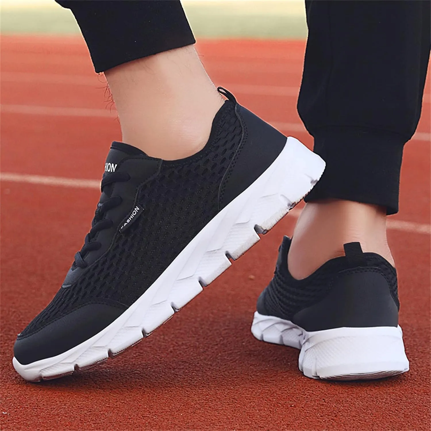 Women's Lace Up Walking Shoes Running Comfortable Tennis Womens Tennis Shoes Mesh Men Shoes Casual White Platform Sneakers Waterproof Tennis Shoe Cross Trainer Shoe