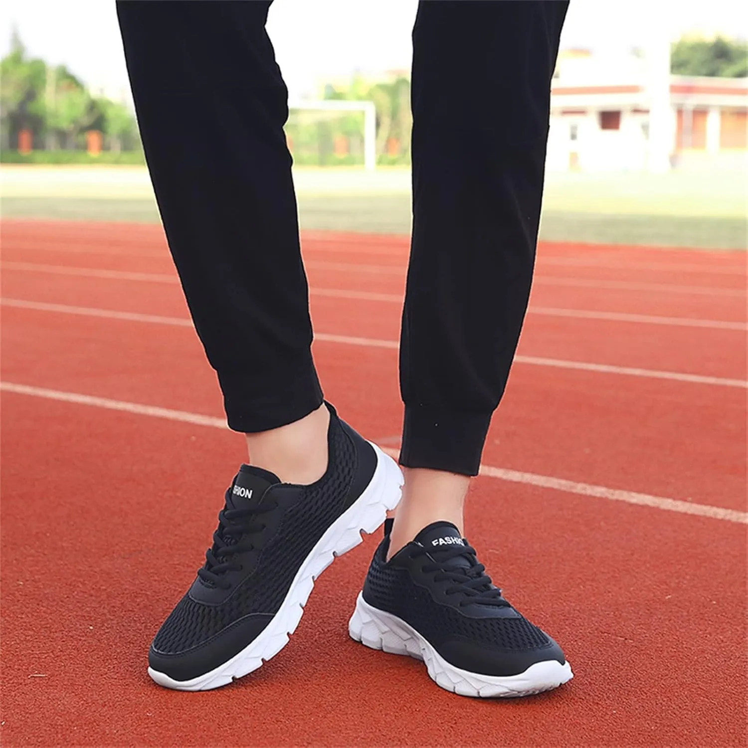 Women's Lace Up Walking Shoes Running Comfortable Tennis Womens Tennis Shoes Mesh Men Shoes Casual White Platform Sneakers Waterproof Tennis Shoe Cross Trainer Shoe