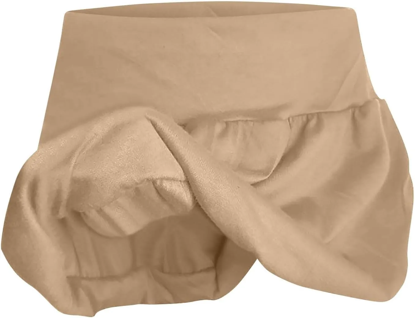 Women's Mini Skirts Solid Color High Waist Skirt Double Layer Bubble Skirt, XS-L