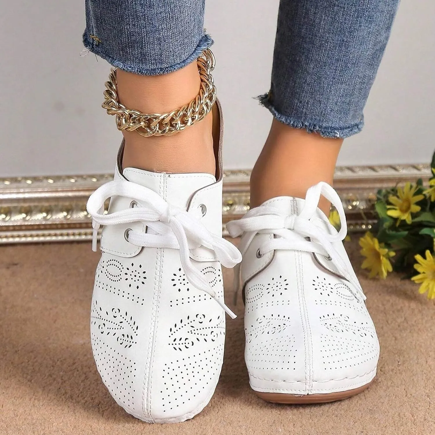 Women's Mules & Clogs Closed Toe Platform Wedge Sandals Comfortable Slip On Slides Breathable Clogs Outdoor Slippers Hollow Out Walking Shoes with Arch Support