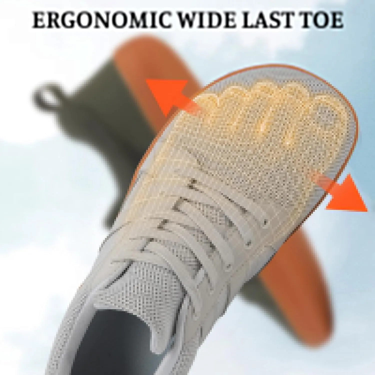 Womens Walking Sneakers Breathable Slip On Tennis Shoes Men's Wide Minimalist Barefoot Sneakers Comfy Casual Non Slip Flat Shoes