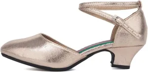 YKXLM Women's Closed Toe Standard Latin Ballroom Dance Shoes Professional Character Dancing Shoes,DYZKXMD