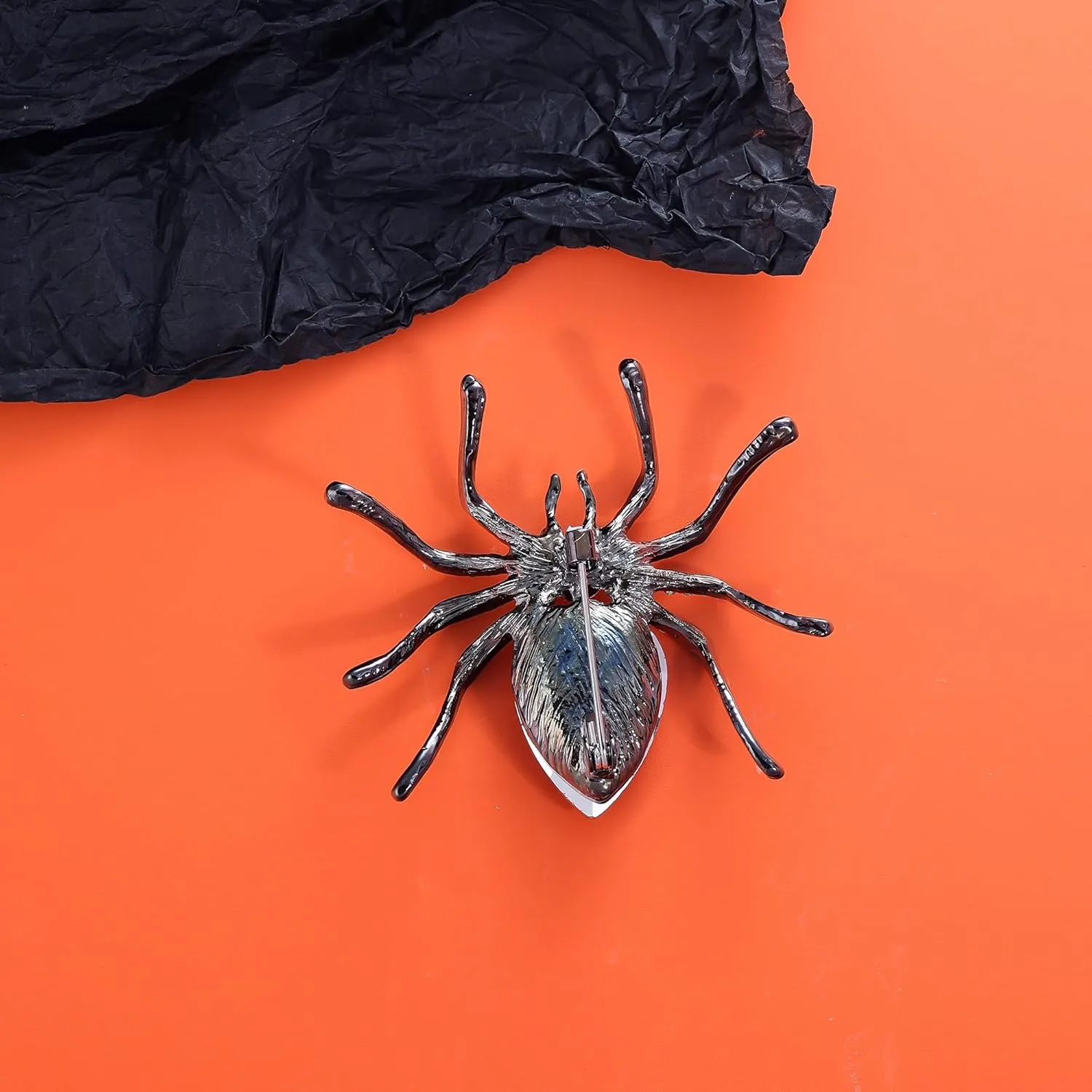 YOQUCOL Halloween Spider Shape Brooch Pins for Women Girls Gift