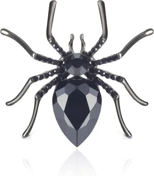 YOQUCOL Halloween Spider Shape Brooch Pins for Women Girls Gift